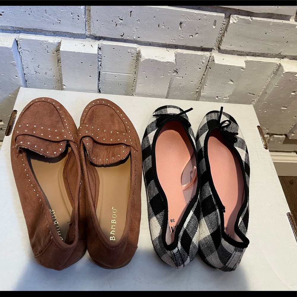 $15/2pairs of shoes Bamboo HM